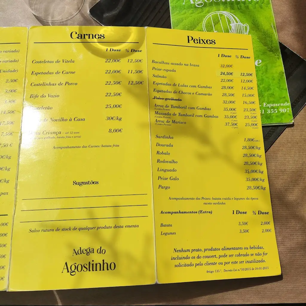 Menu_Restaurante Adega do Agostinho_Apúlia_immagine_4