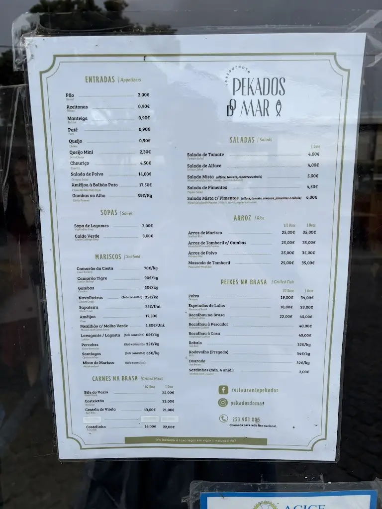 Menu_Restaurante Pekados do Mar_Apúlia e Fão_image_1
