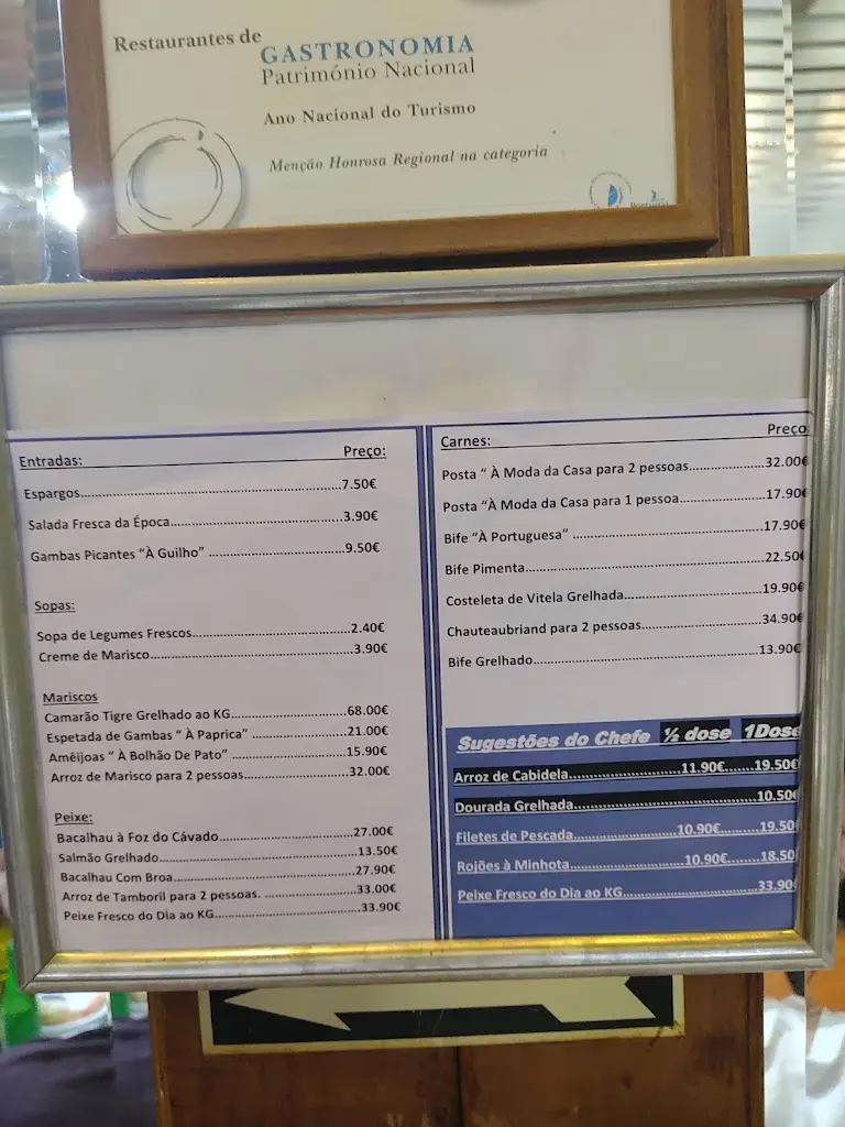 Menu_Restaurante Foz do Cávado_Apúlia e Fão_immagine_1