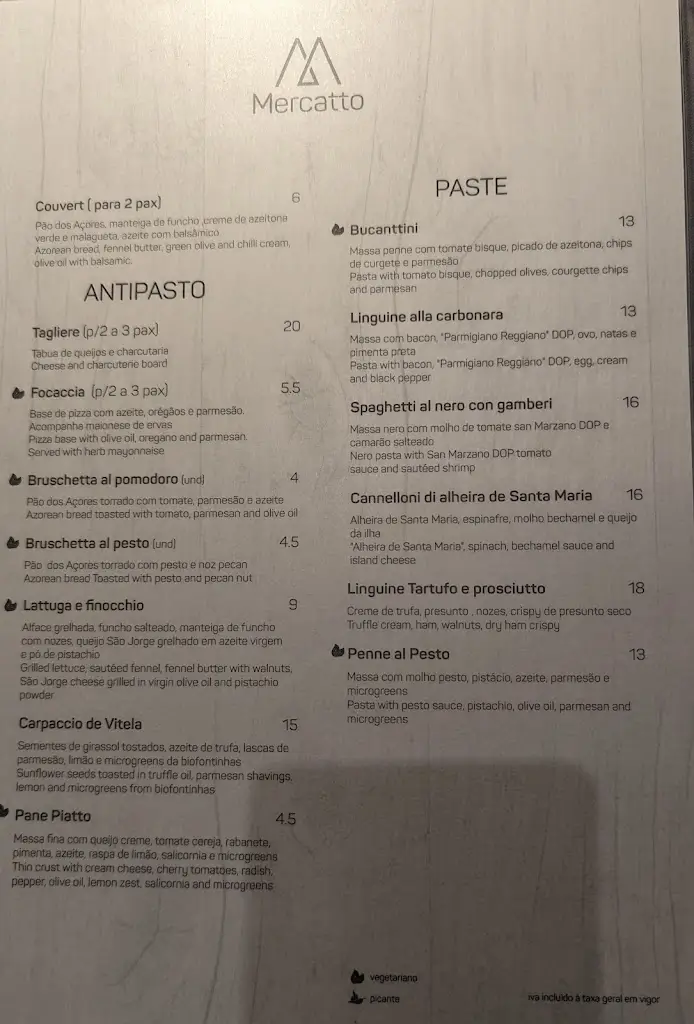 Menu_Mercatto di Osteria_Angra do Heroísmo_image_4