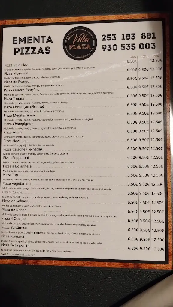 Menu_Villa Plaza_Cabeceiras de Basto_immagine_1