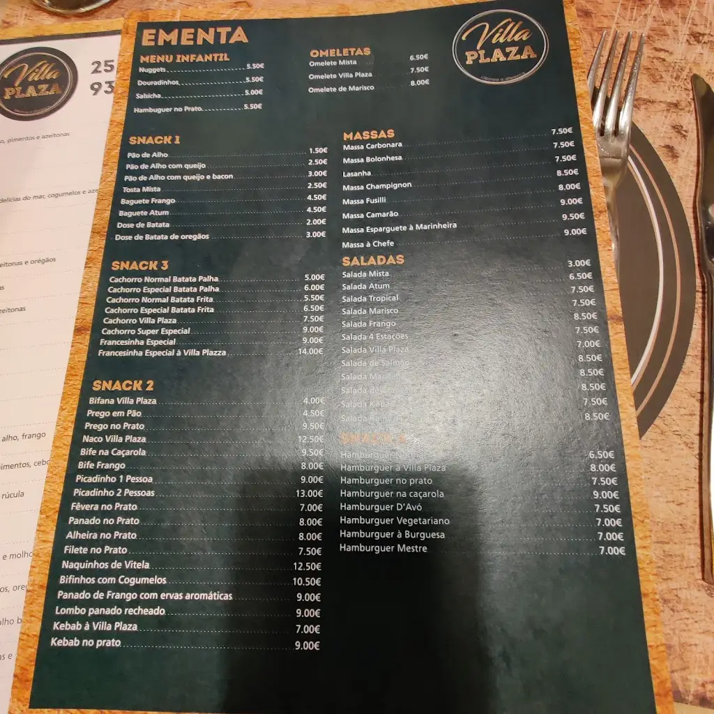 Menu_Villa Plaza_Cabeceiras de Basto_immagine_3