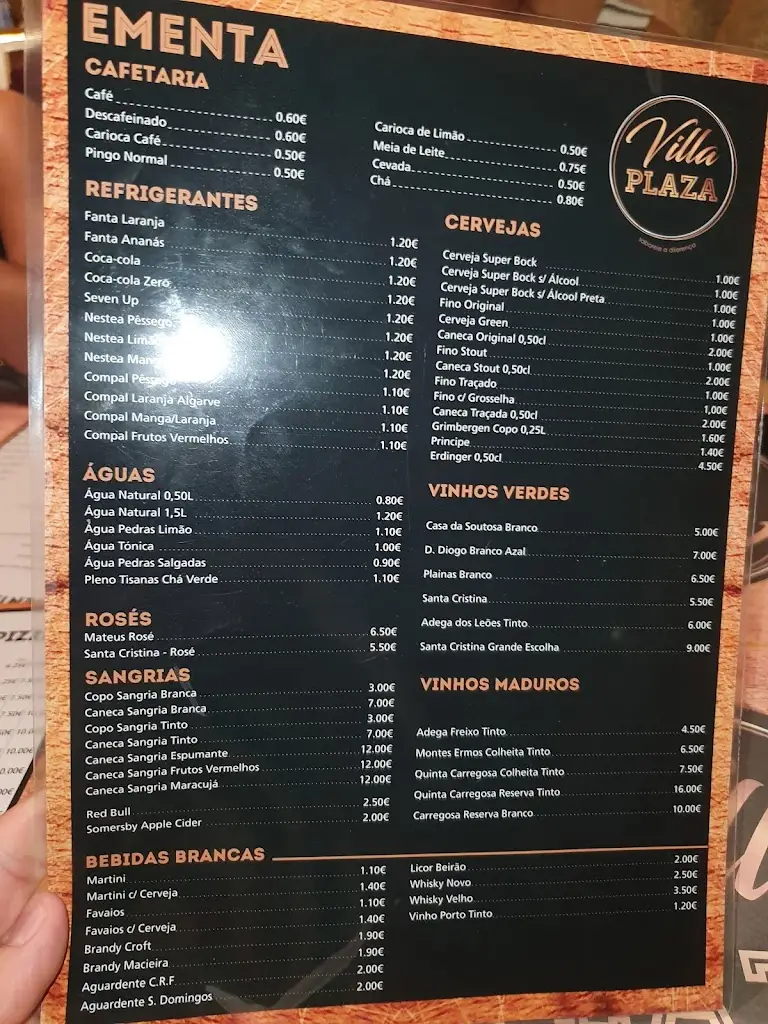 Menu_Villa Plaza_Cabeceiras de Basto_immagine_4