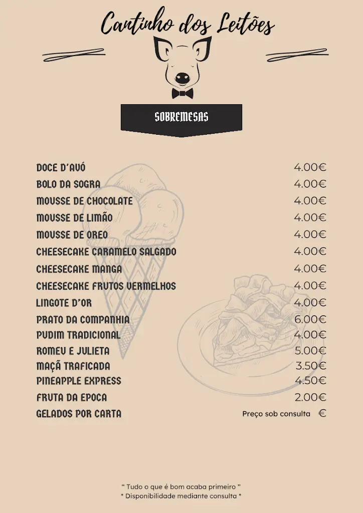 Menü_Cantinho dos Leitões_Cabeceiras de Basto_Bild_2