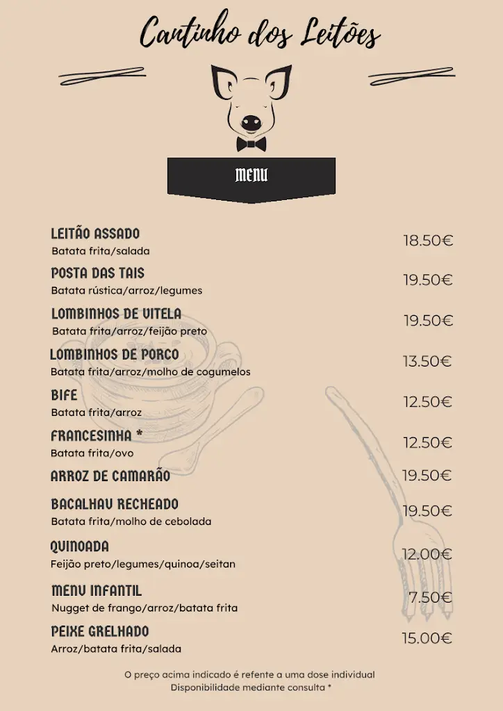 Menü_Cantinho dos Leitões_Cabeceiras de Basto_Bild_3