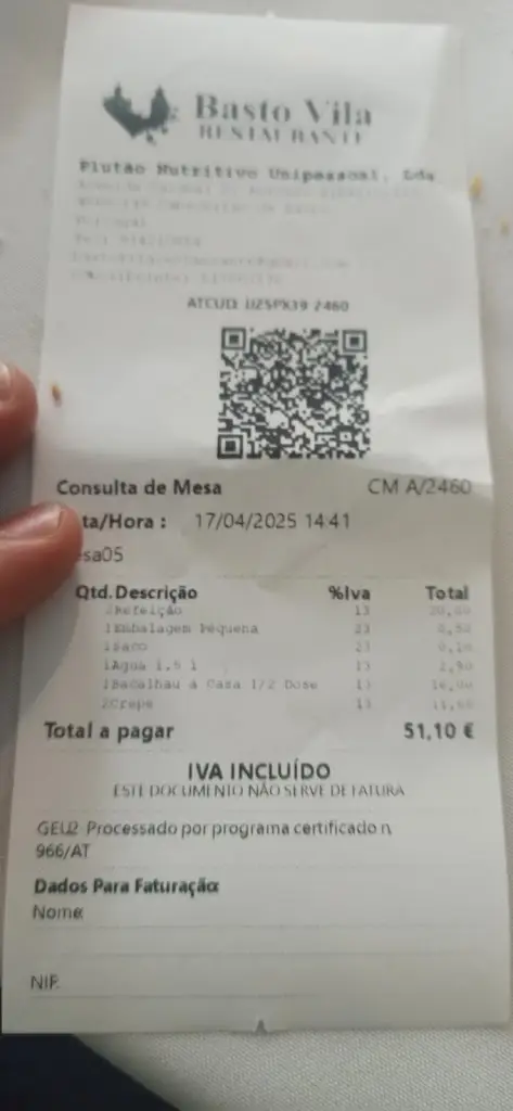 Paquito Chocolatero_Basto Vila Restaurante_Cabeceiras de Basto_review