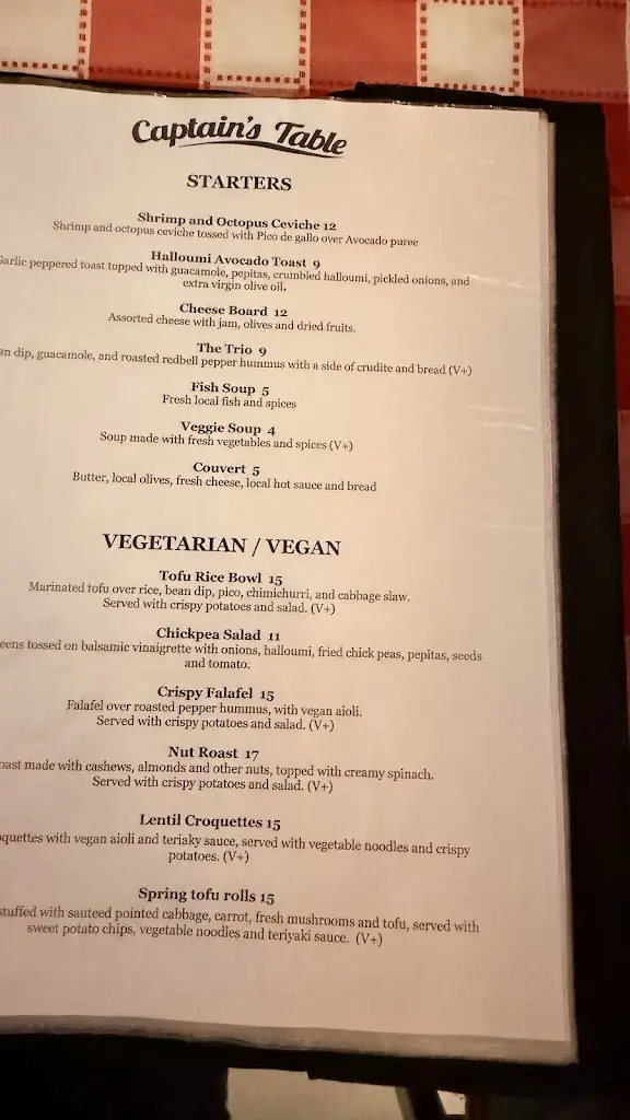 Menu_Captain's Table_Angra do Heroísmo_immagine_2