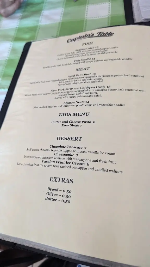 Menu_Captain's Table_Angra do Heroísmo_immagine_3