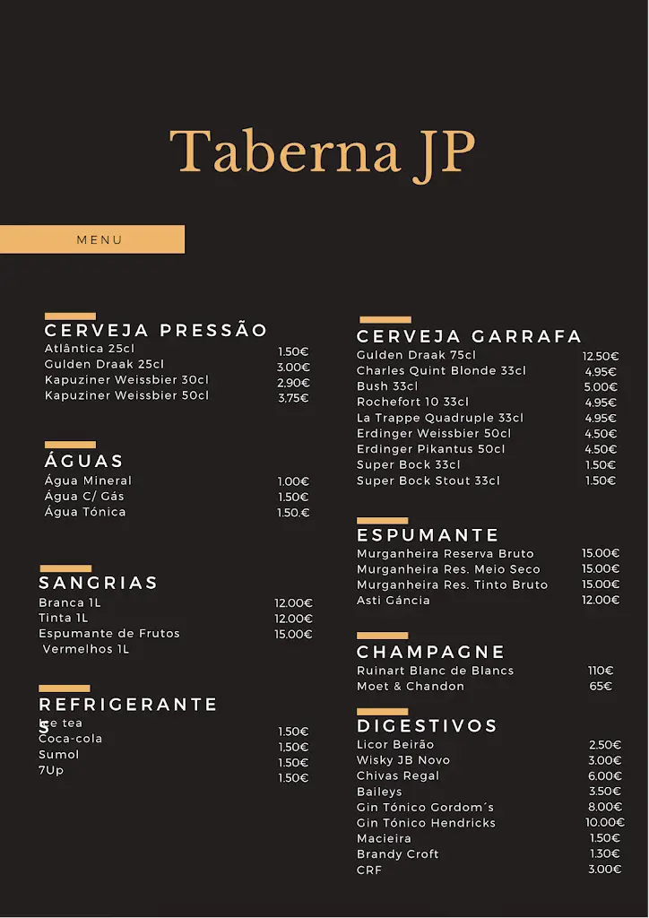 Menu_Taberna JP - Caldas de Vizela_Caldas de Vizela_immagine_1