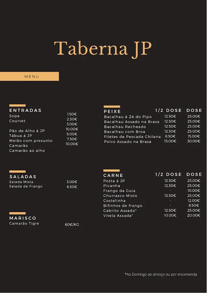 Menu_Taberna JP - Caldas de Vizela_Caldas de Vizela_immagine_2