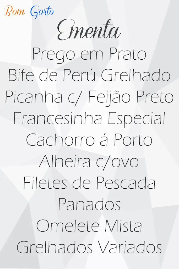 Menu_Restaurante Churrasqueira Bom Gosto_Caldas de Vizela_imagen_4