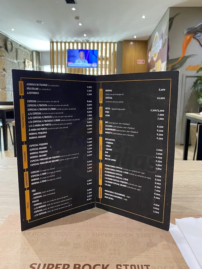 Menu_Casa das Francesinhas do Pingarelho_Caldas de Vizela_image_1