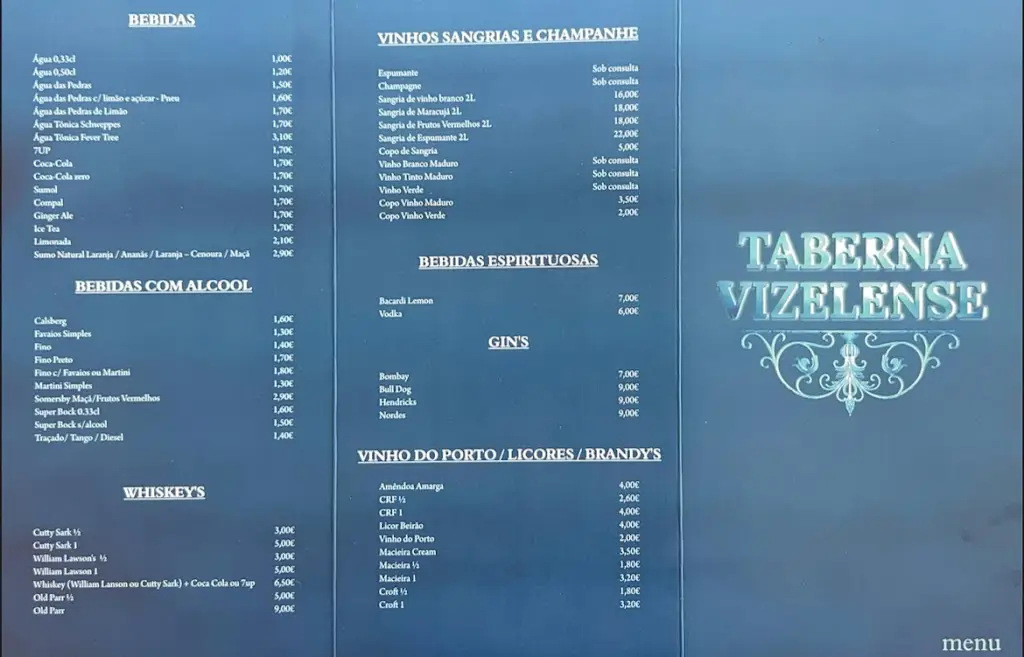 Menu_Taberna Vizelense_Caldas de Vizela_imagen_2