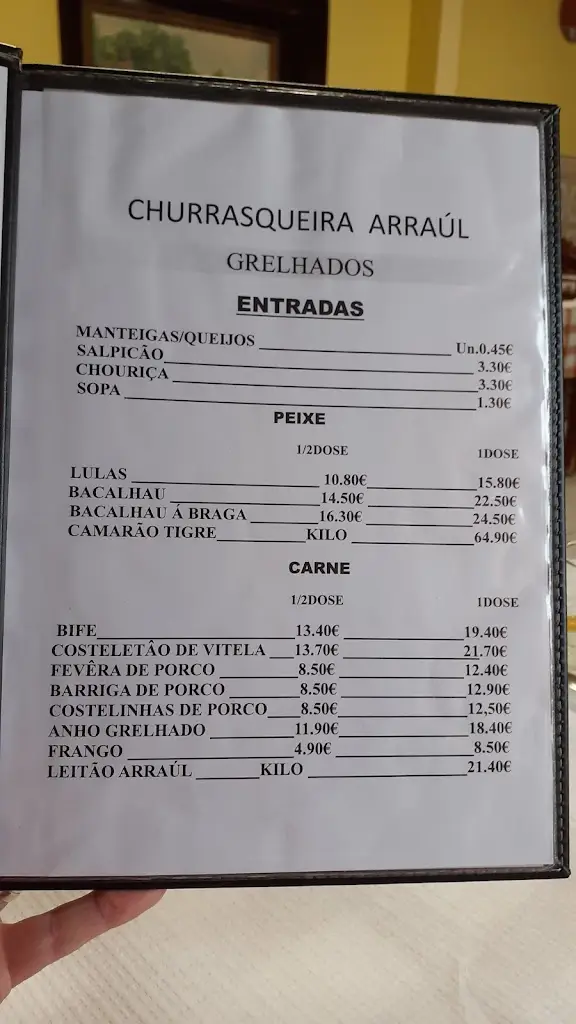 Menu_Churrasqueira Arraúl_Gandra_immagine_2