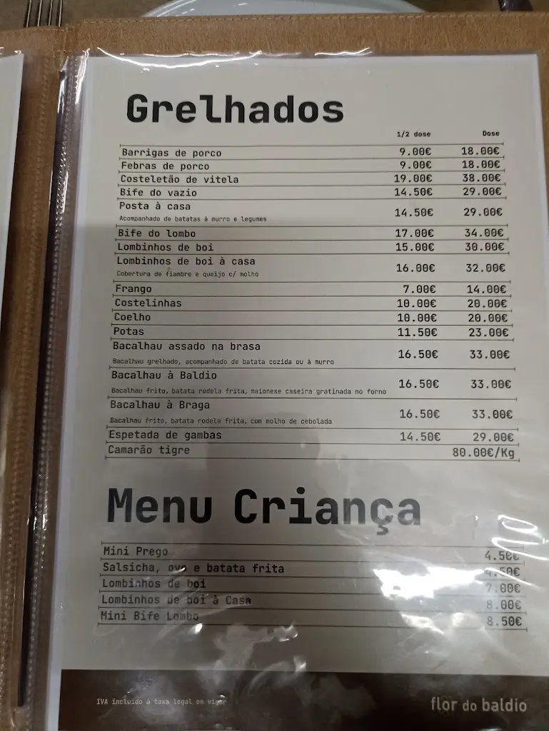 Menu_Restaurante Flor Do Baldio_Gandra_immagine_1