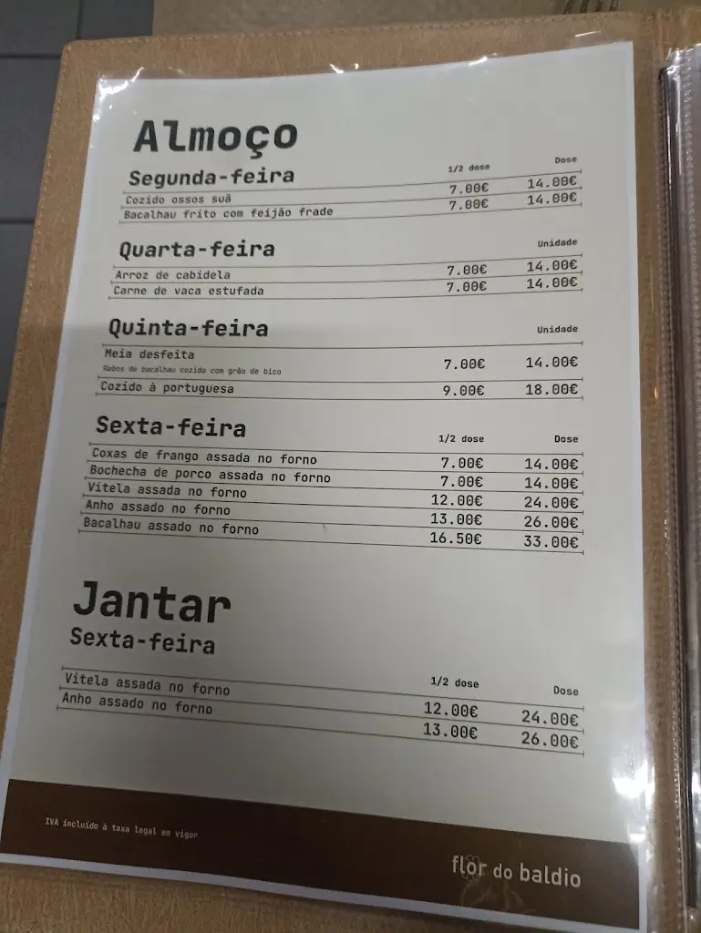 Menu_Restaurante Flor Do Baldio_Gandra_immagine_3