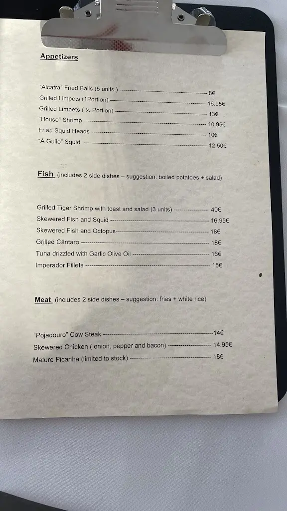 Menu_Beira Mar Restaurant Angra_Angra do Heroísmo_immagine_3