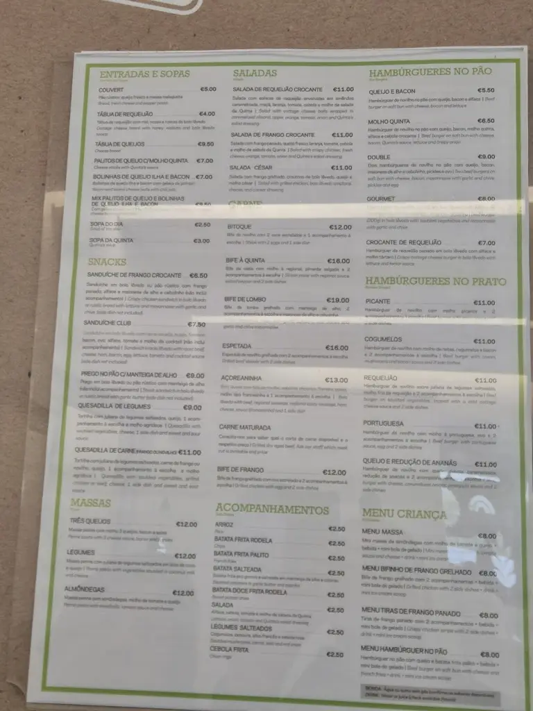 Menu_Quinta dos Açores_Angra do Heroísmo_image_2