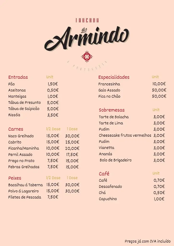 Menu_Taberna do Armindo_Macieira de Rates_immagine_1