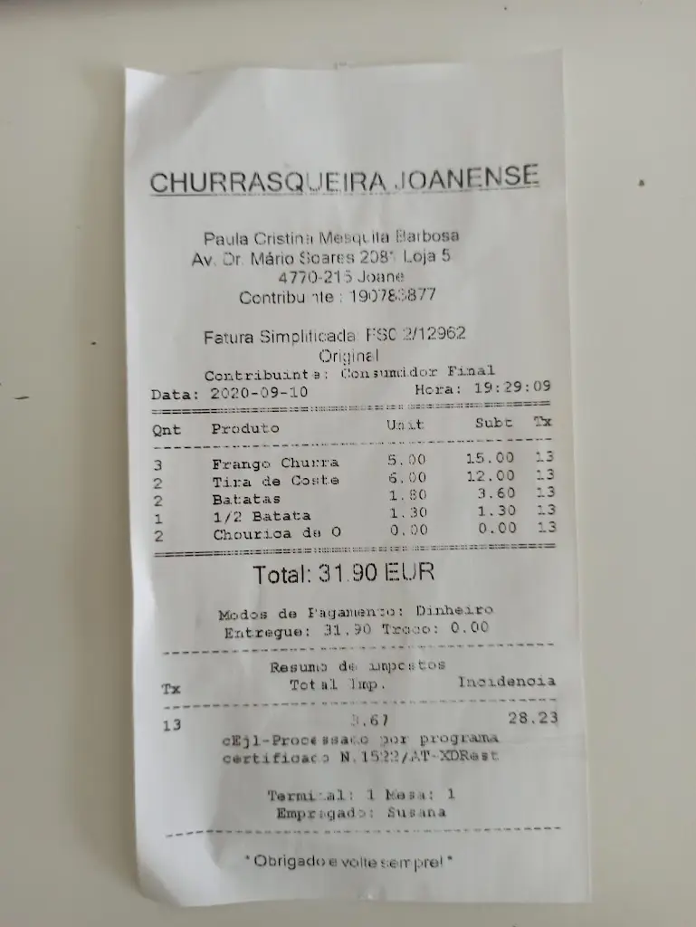 Miguel Angelo_Churrasqueira Joanense_Joane_recensione