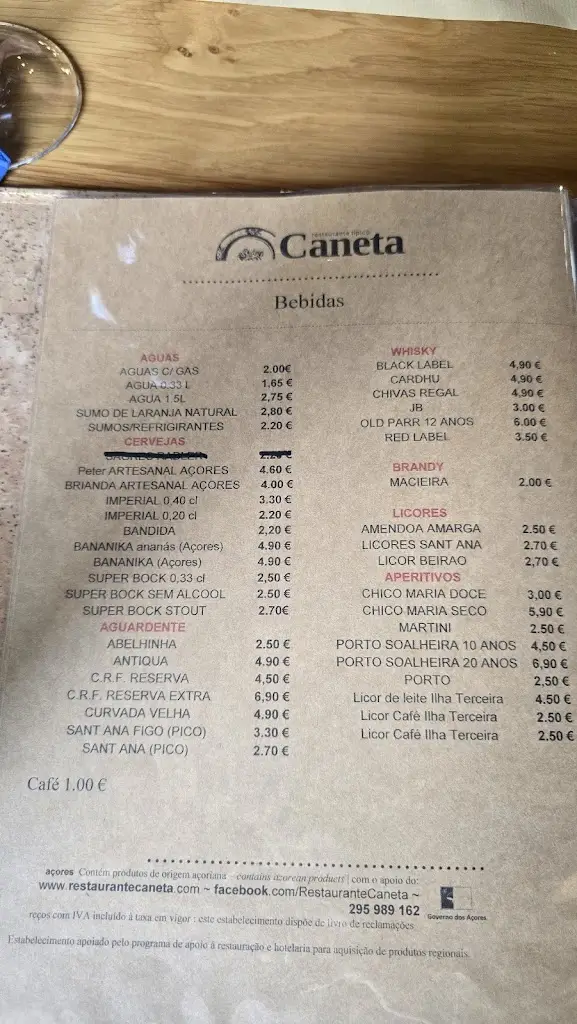 Menu_Caneta_Angra do Heroísmo_immagine_1