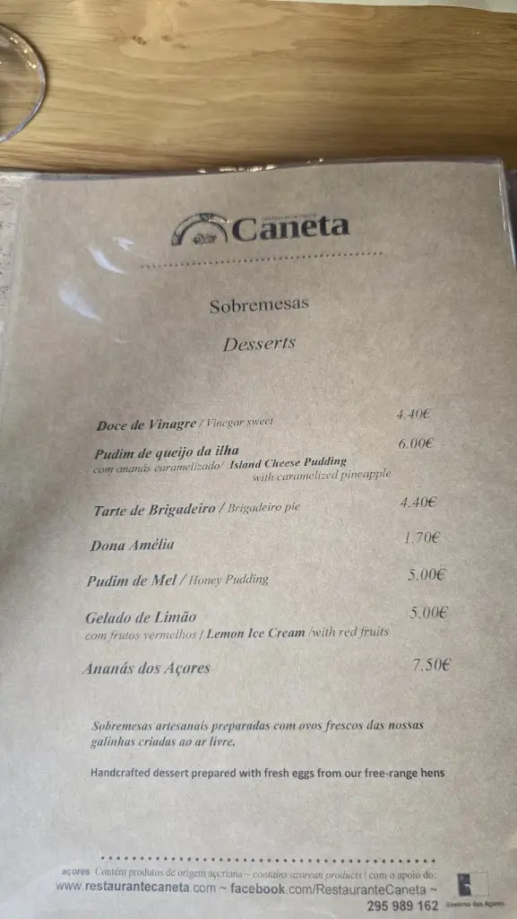 Menu_Caneta_Angra do Heroísmo_immagine_2