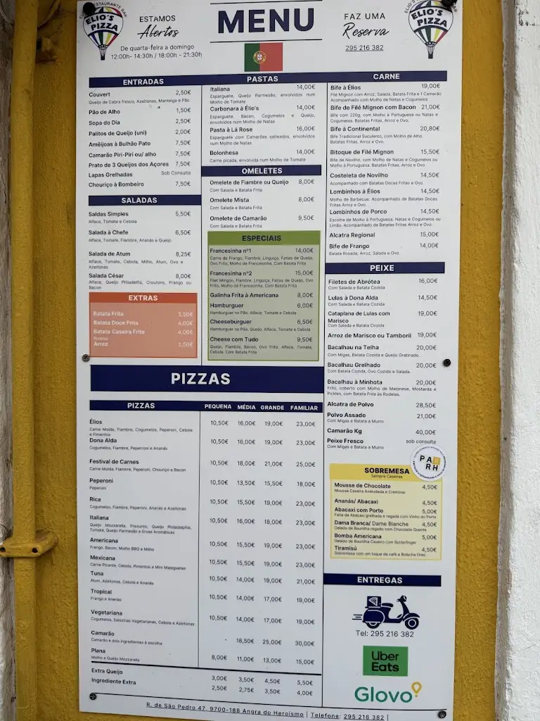 Menu_Elio's_Angra do Heroísmo_immagine_4