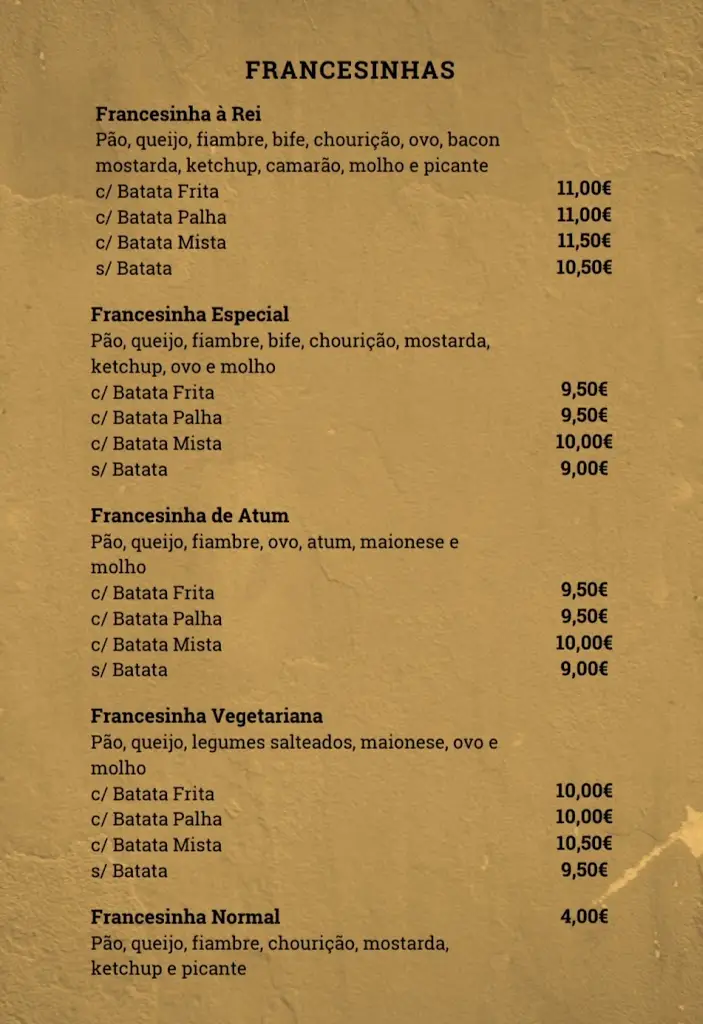 Menu_O Rei dos Cachorros - Guimarães_Guimarães_immagine_1