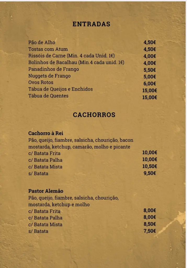 Menu_O Rei dos Cachorros - Guimarães_Guimarães_immagine_3
