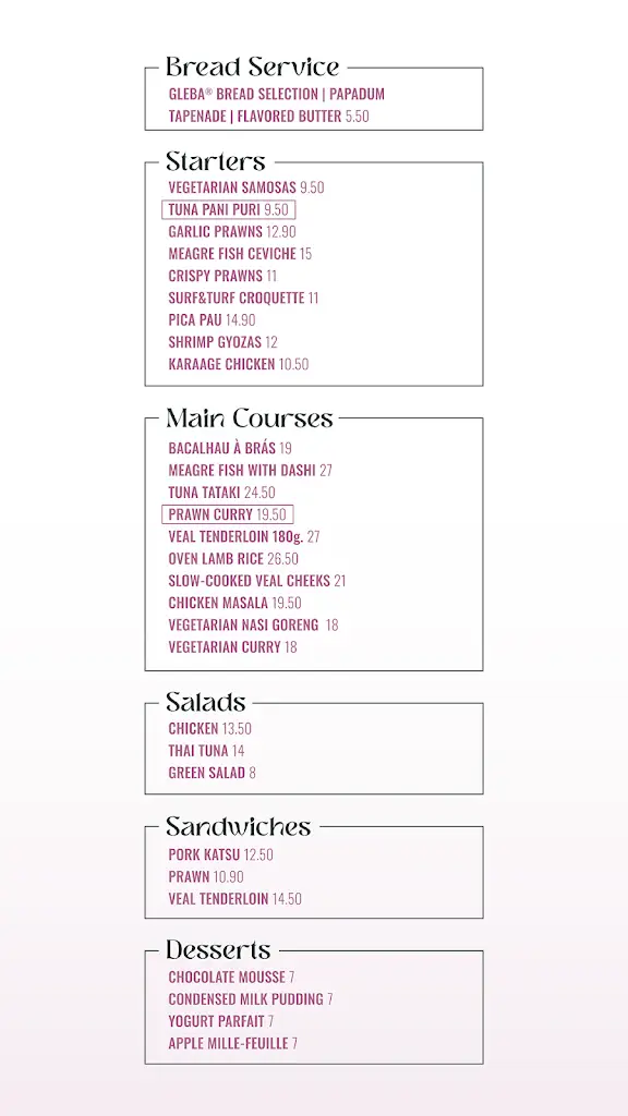 Menu_Lost In_Real_immagine_2