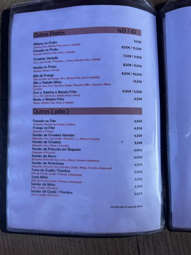 Menu_Café Gonçalves_Póvoa de Lanhoso_imagen_1