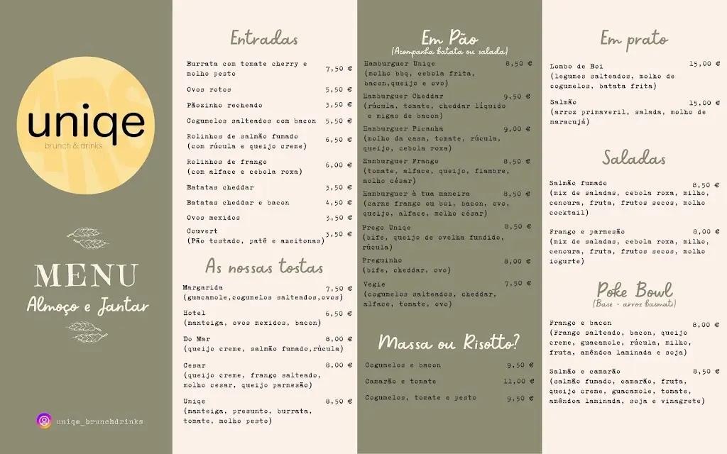 Menu_Uniqe - Brunch & Sushi_Póvoa de Lanhoso_immagine_3