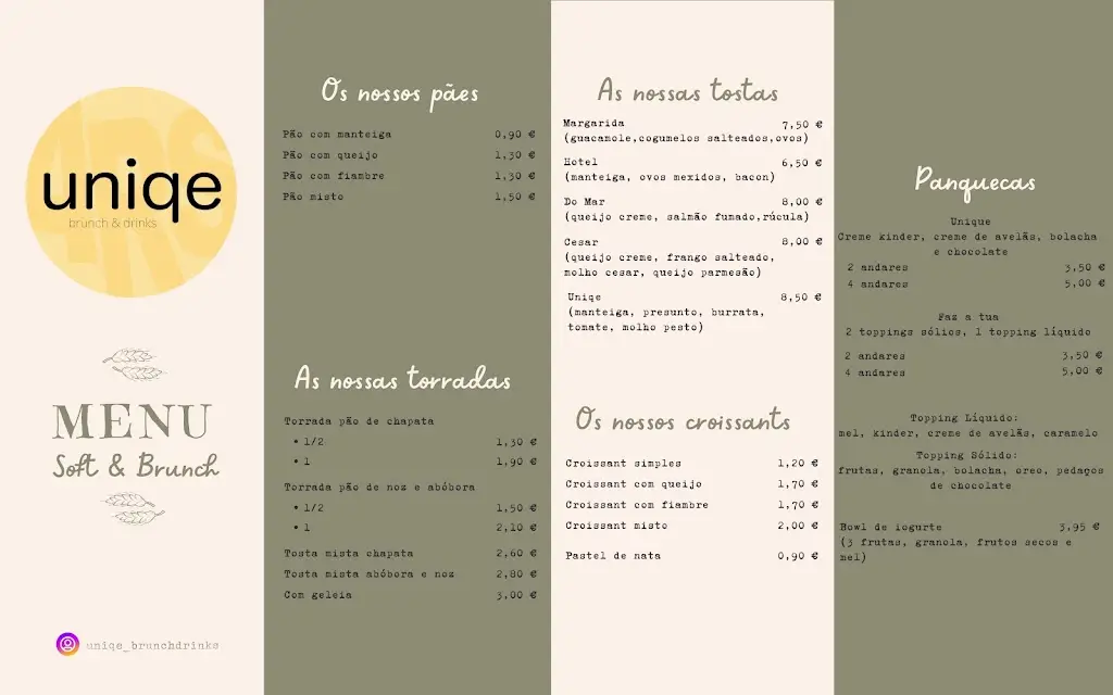 Menu_Uniqe - Brunch & Sushi_Póvoa de Lanhoso_immagine_4