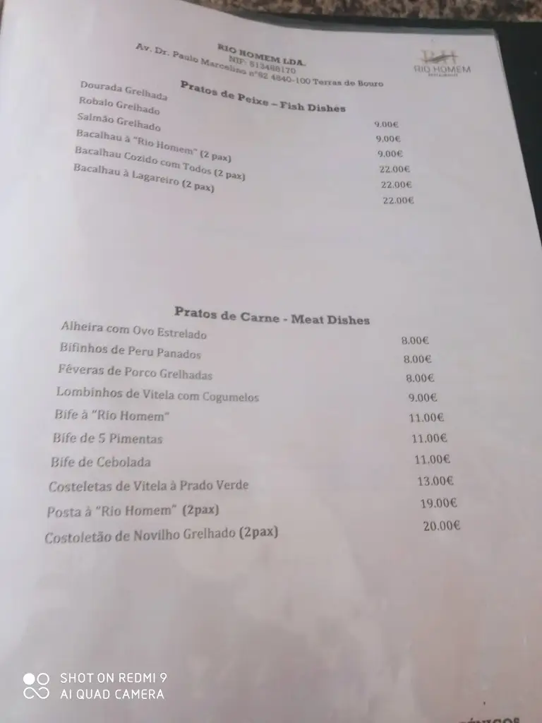 Menu_Rio Homem - Restaurante, Alojamento & Catering_Terras de Bouro_image_3