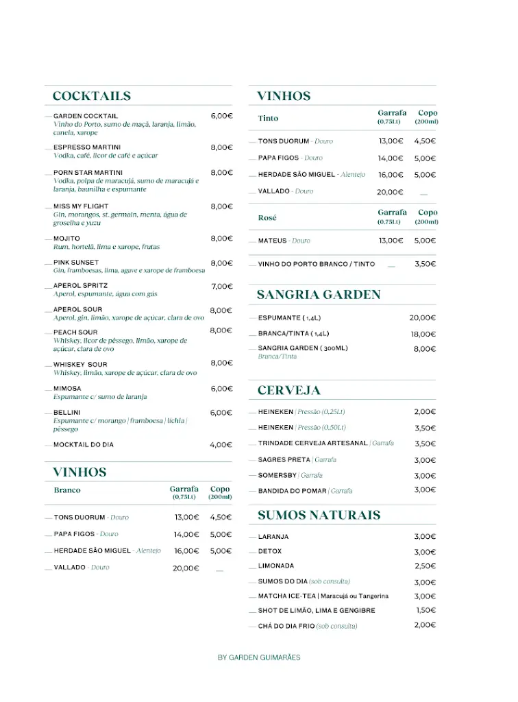 Menu_Garden Guimarães Café | Brunch - Restaurant_Urgeses_immagine_1