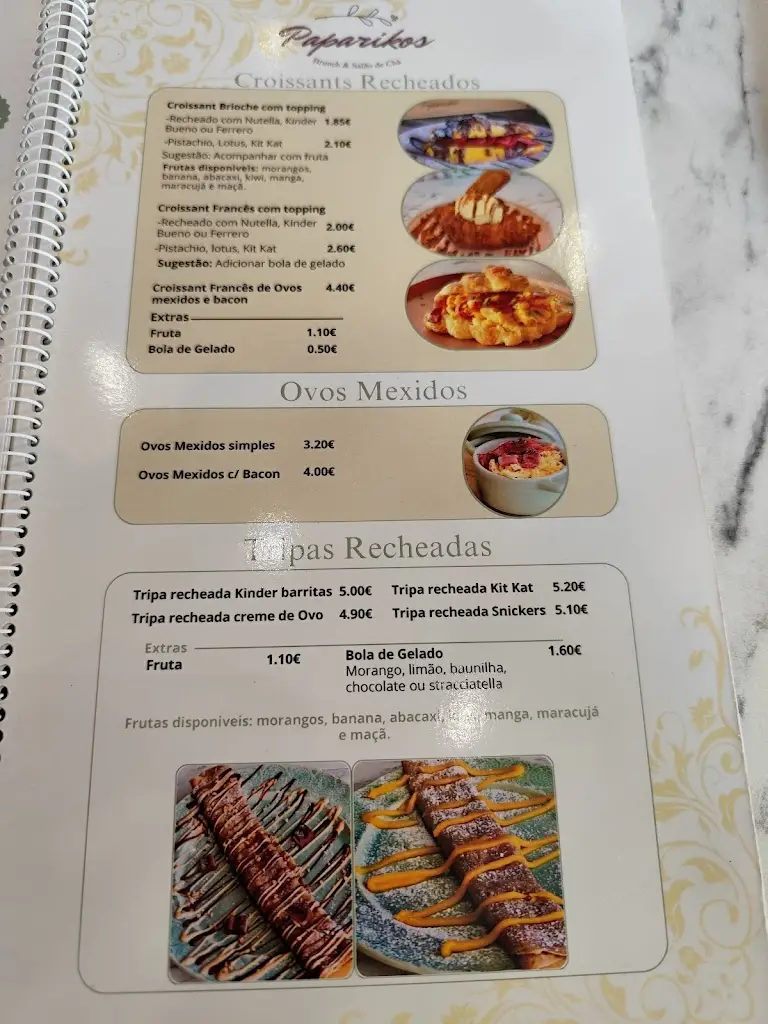 Menu_Paparikos Brunch & Salão de Chá_Ronfe_imagen_3