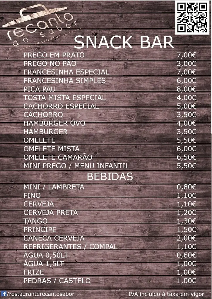 Menu_Restaurante Recanto do Sabor_Serzedo_immagine_1