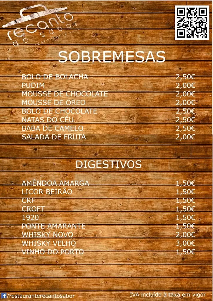 Menu_Restaurante Recanto do Sabor_Serzedo_immagine_2