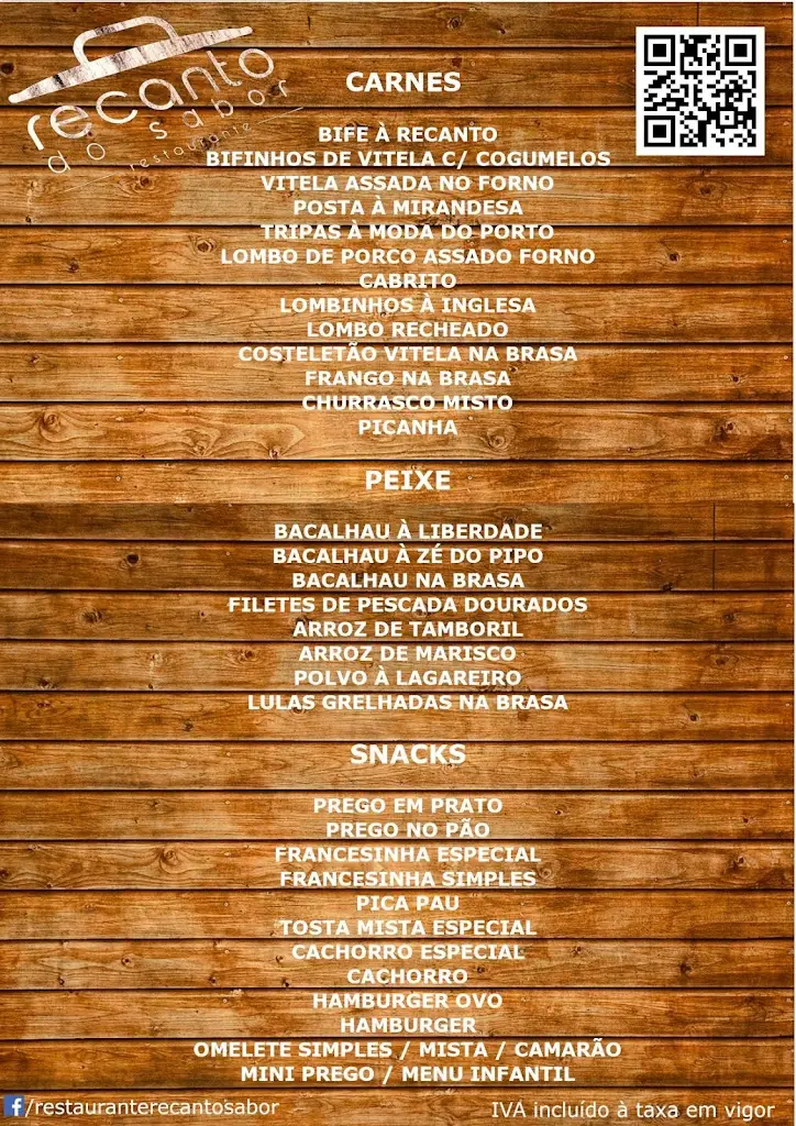 Menu_Restaurante Recanto do Sabor_Serzedo_immagine_4