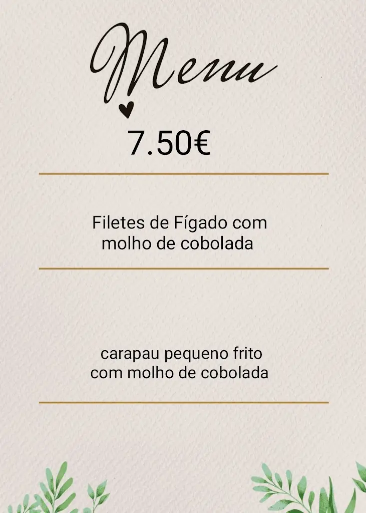 Menu_Restaurante/Café Santa Apolónia_Serzedo_immagine_1