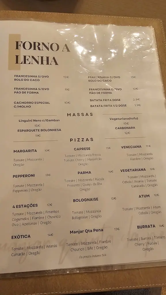 Menu_Manjar Quinta da Pena_Serzedo_imagen_1