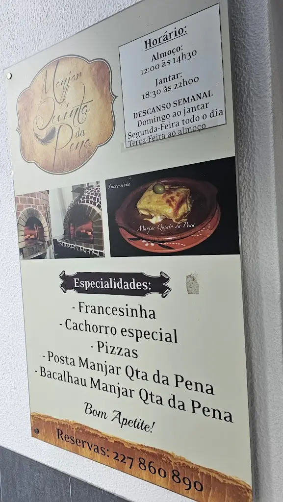 Menu_Manjar Quinta da Pena_Serzedo_imagen_2