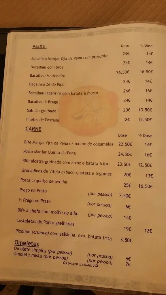 Menu_Manjar Quinta da Pena_Serzedo_imagen_4