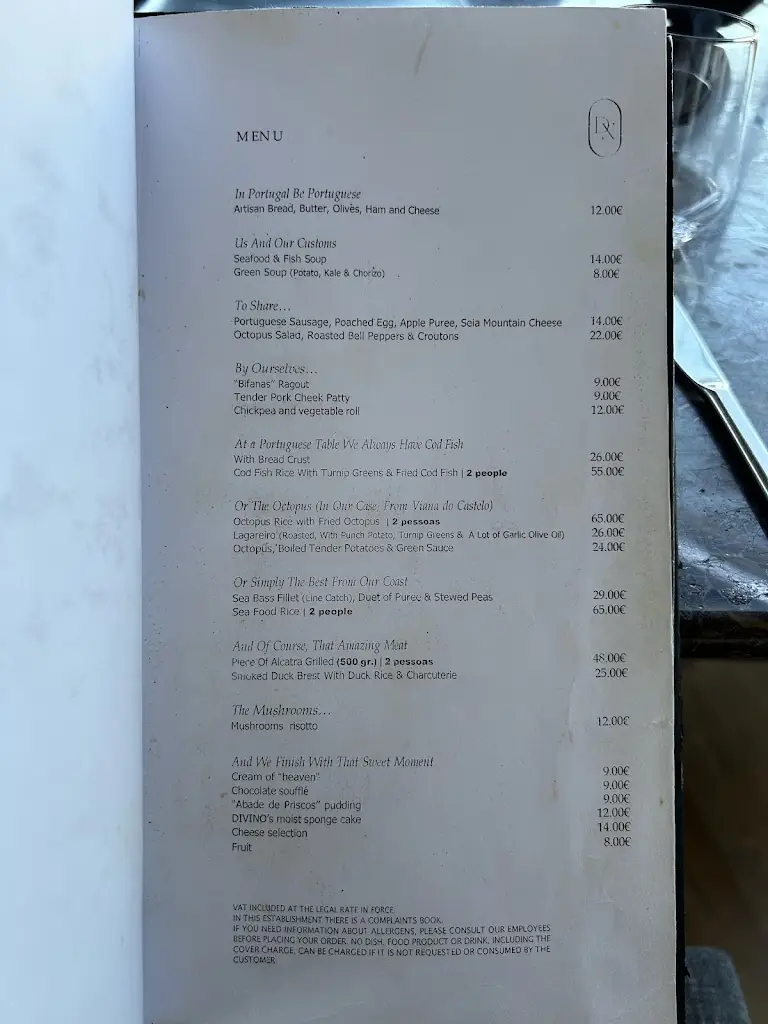 Menu_Divino Restaurant & Lounge_Serzedo_immagine_1