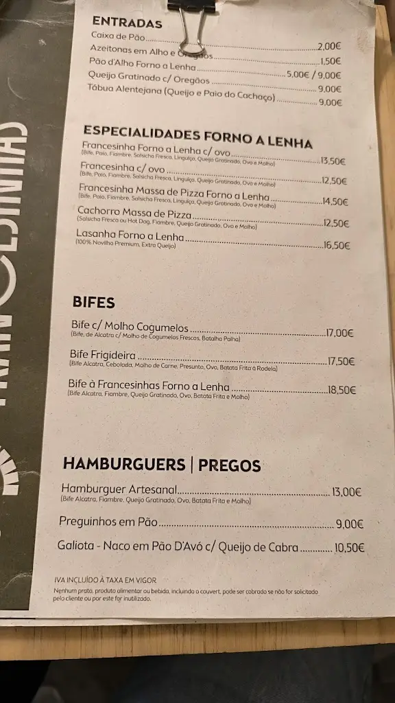 Menu_Francesinhas forno a lenha_Serzedo_imagen_1