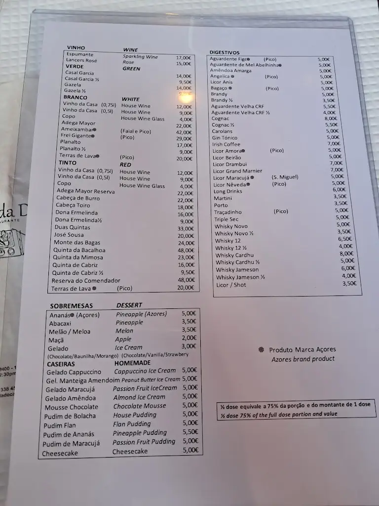 Menu_Canto da Doca_Horta_immagine_2