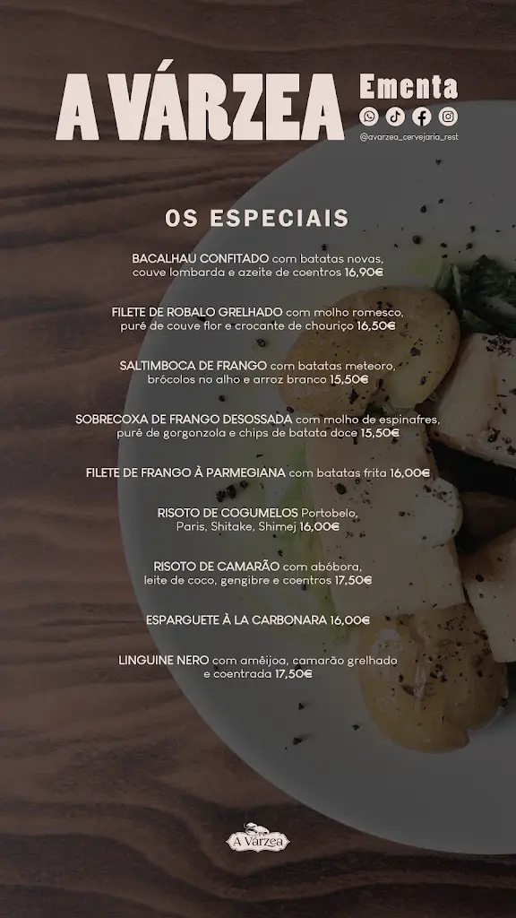 Menu_Restaurante A Várzea_Várzea_image_2