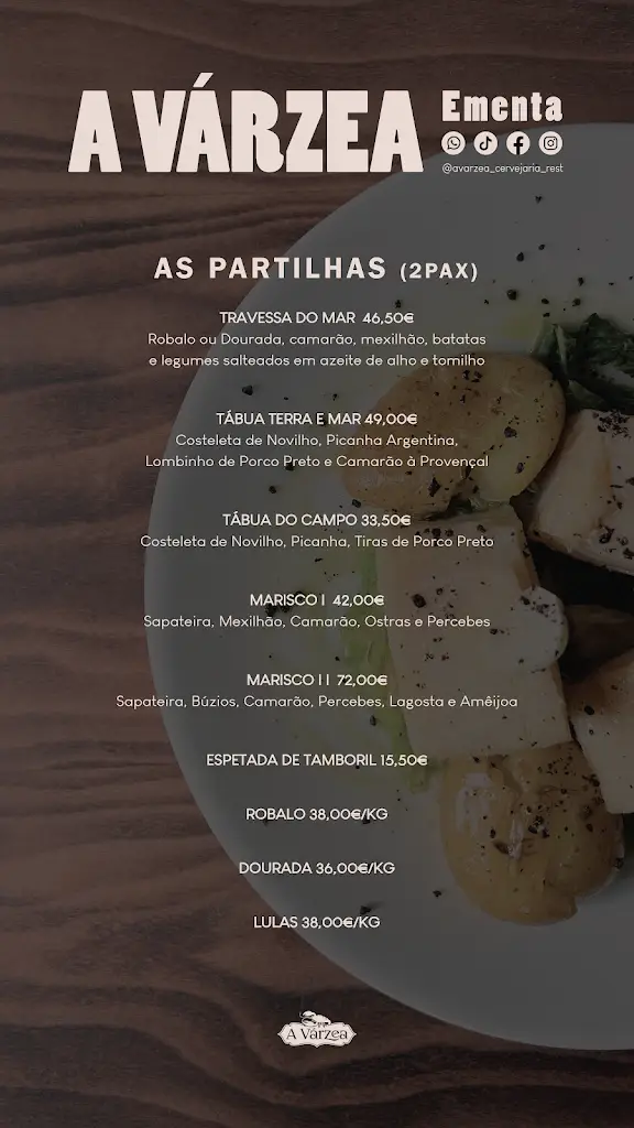 Menu_Restaurante A Várzea_Várzea_image_3