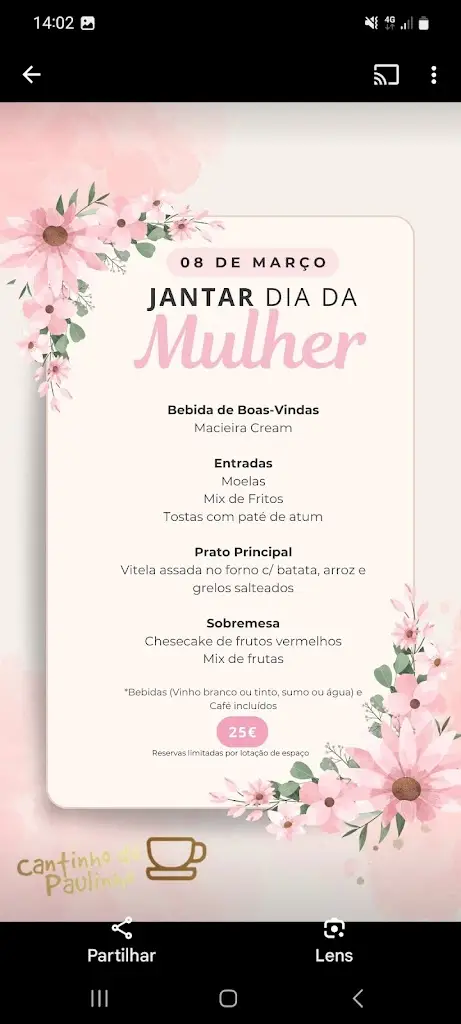 Menu_O Cantinho do Paulinho - Restaurante e café_Vieira do Minho_immagine_3