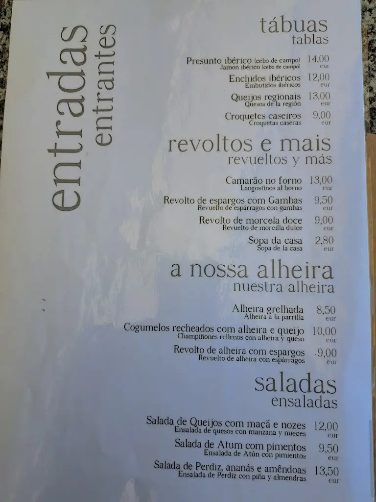 Menu_Cintadouro - Actividades Turísticas Lda_Freixo de Espada à Cinta_immagine_1